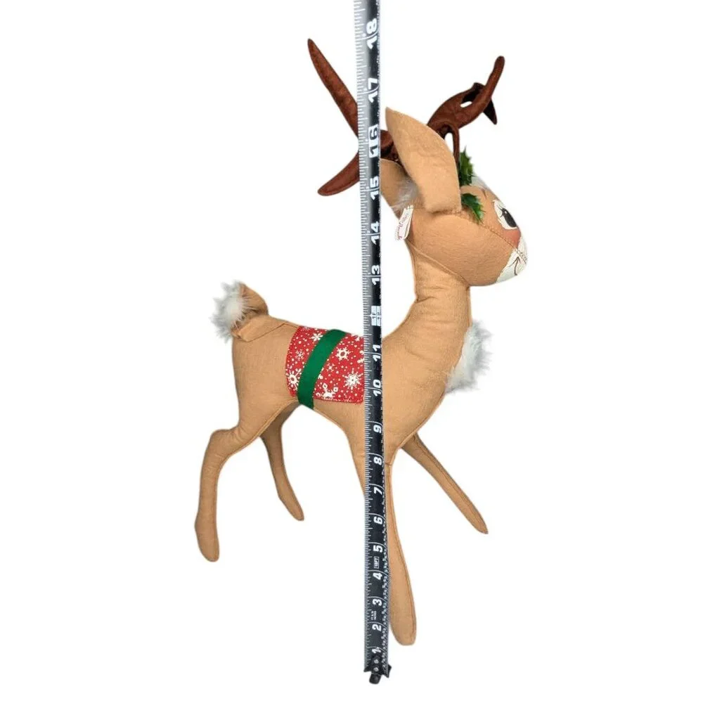 Vintage Annalee Mobilitee Christmas Reindeer Plush 18